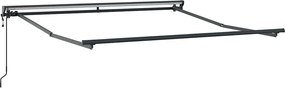 vidaXL Cadru de copertină Ajustabil Antracit 3 x 2,5 m Oțel