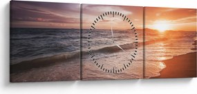 Tablou - Apus de soare în Thailanda (cu ceas) (90x30 cm)