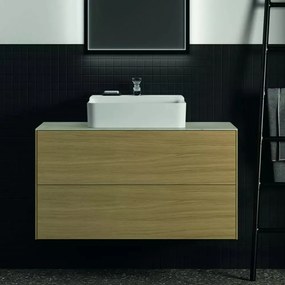 Dulap baza suspendat Ideal Standard Atelier Conca finisaj stejar deschis 2 sertare 100 cm