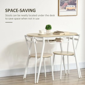Set de masa cu scaune HOMCO , masa din MDF, masa de bucatarie | Aosom RO