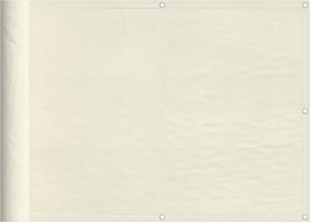 vidaXL Paravan de balcon, crem, 75x700 cm, 100% poliester oxford