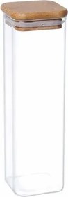 Recipient de sticlă 4Home Bamboo pentru alimente , cu capac, 540 ml, 540 ml