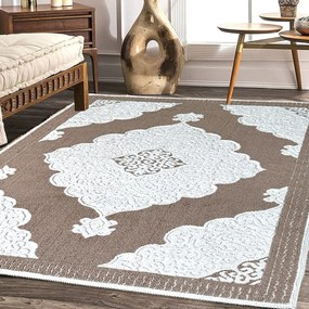 Covor tesut din Bumbac, maro, diverse marimi, CBB344