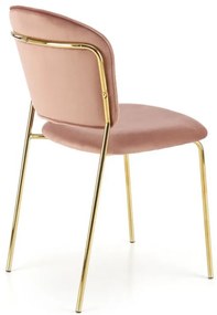 Set masa extensibila Galardo + 6 scaune K499 velvet roz