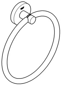 GROHE 41174DC0 - Suport pentru prosoape START, inox