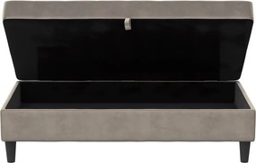 Taburet gri cu tapițerie din catifea Presley – Støraa