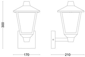 Aplică Philips KINNO 1xE27/25W/230V IP44