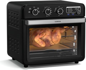 Klarstein Friteuza cu aer cald Air Glaze, 2000 W, 34 litri, fereastră panoramică, incl. set de accesorii