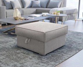 Taburet bej SMART COSARO cu spatiu de depozitare 65x65 cm
