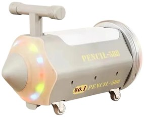 Masinuta cu Functie de Trotineta Fara Pedale Pentru Copii NOVOKIDS™ My First Pencil Car, Cu Melodii si lumini, Maxim 25 Kg, Roti cu rotire 360 grade,