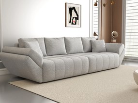 Canapea extensibilă dumonde cu ladă de depozitare si sezut confortabil din spuma high-density, Berlin Euphoria Dove 300x100 cm