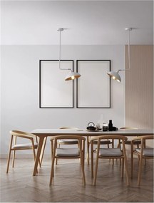 Lustra/Pendul design modern MIRBA alb