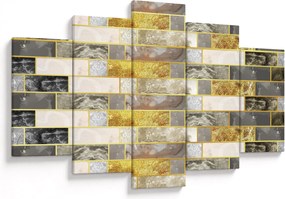 Tablou - Decor cu texturi (150x105 cm)