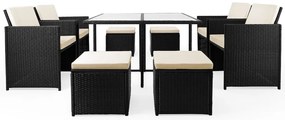 Deuba Set ratan de gradina America 4+4 - antracit