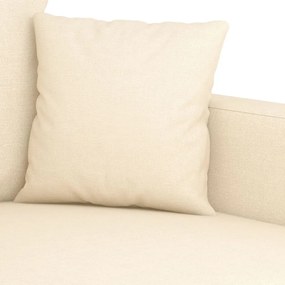 Canapea cu 2 locuri, crem, 120 cm, material textil Crem, 138 x 77 x 80 cm