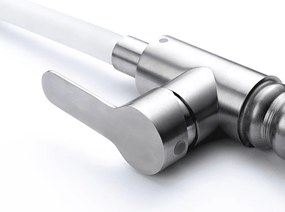 Baterie bucătărie cu pipă flexibilă - 270 oțel inoxidabil Cromat P14A