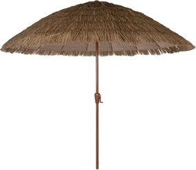 Umbrelă de grădină cu aspect de stuf, stil tropical, structură metalică