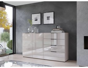 Comodă crem joasă 184x102 cm Oakland – Germania