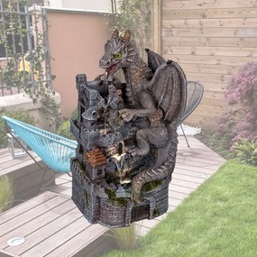 STYLIST Fântână de grădină Dragon, 34 x 23 x 50 cm
