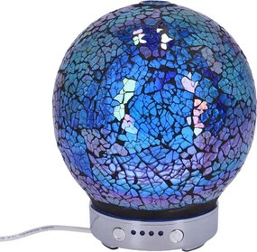 Lampa de masa cu Difuzor aromaterapie Mozaic Blu h 16 cm