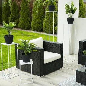 Suport pentru flori 100x24 cm, alb