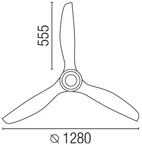 Ventilator modern cu telecomanda Eterfan 33381