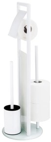 Suport pentru hârtie igienică alb din oțel inoxidabil Ravina – Wenko
