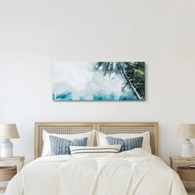 Tablou - Palmier lângă mare (120x50 cm)