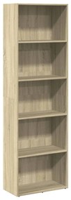 857919 vidaXL Bibliotecă, stejar sonoma, 60x30x189 cm, lemn prelucrat