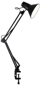 Lampă de birou cu clemă WORKER 1xE27/10W/230V, neagră