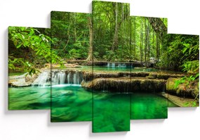 Tablou - Cascada verde (150x105 cm)