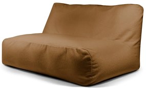 Fotoliu bean bag maro cu tapițerie din țesătură bouclé Sofa Tube 160 – SLOWDOWN