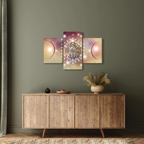 Tablou - Mandala cu elemente (90x60 cm)