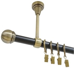 Galerie tavan simpla duo TODI MAX /19 - negru/aur antic (Alege marime: 180 cm)