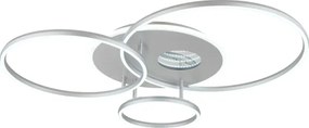Globo 48466-54A-LED Plafonieră reglabilă INVERTINA 54W/230V 90x70 cm argintie + telecomandă