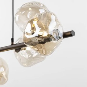 Lustră pe cablu LAVA 7xG9/8W/230V bronz/bej fumuriu