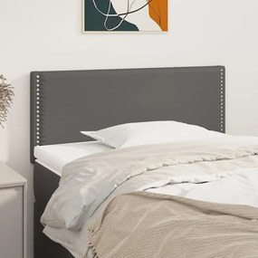 vidaXL Tăblie de pat, gri, 100x5x78/88 cm, piele ecologică
