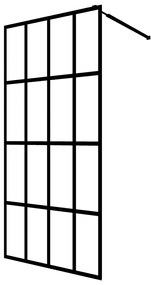 145675 vidaXL Paravan de duș walk-in, 90 x 195 cm, sticlă securizată