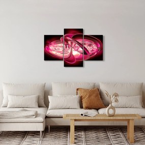 Tabloul cu fractali roz (90x60 cm)