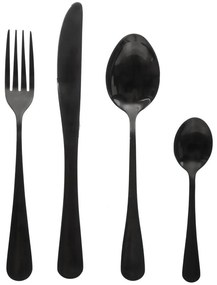 Set de tacâmuri SHADOW - 16 elemente, culoare neagră