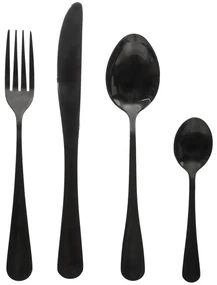 Set de tacâmuri SHADOW - 16 elemente, culoare neagră
