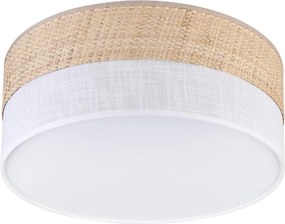 Plafonieră LED SIRJA BOHO, 20 W, 230 V, Ø 35 cm, bej/alb