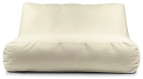 Fotoliu bean bag crem cu tapițerie din țesătură bouclé Sofa Tube 160 – SLOWDOWN