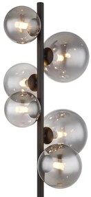 Lampadar LED Globo 56133-6S RIHA 6xG9/3,5W/230V fumuriu/negru