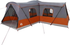 vidaXL Cort 16-Persoane Gri și Portocalie 680 x 510 x 210 cm