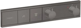Hansgrohe RainSelect baterie de duș ascuns cu termostat negru 15380340