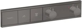 Hansgrohe RainSelect baterie de duș ascuns cu termostat negru 15380340