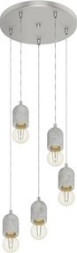Eglo 95524 - Lustra SILVARES 5xE27/60W/230V