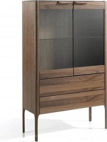 Vitrina cu doua sertare, design elegant Glayds AC-CP1806-F