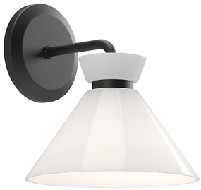 Alora Mood ALM-HALSTON-1WB-BK - Aplică de perete HALSTON 1xE14/40W/230V, neagră